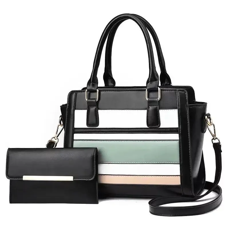 2 in 1 Black Girls Handbag 8853-8