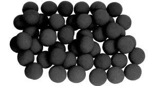 50 x 1 inch Super Soft Sponge Balls (Black)