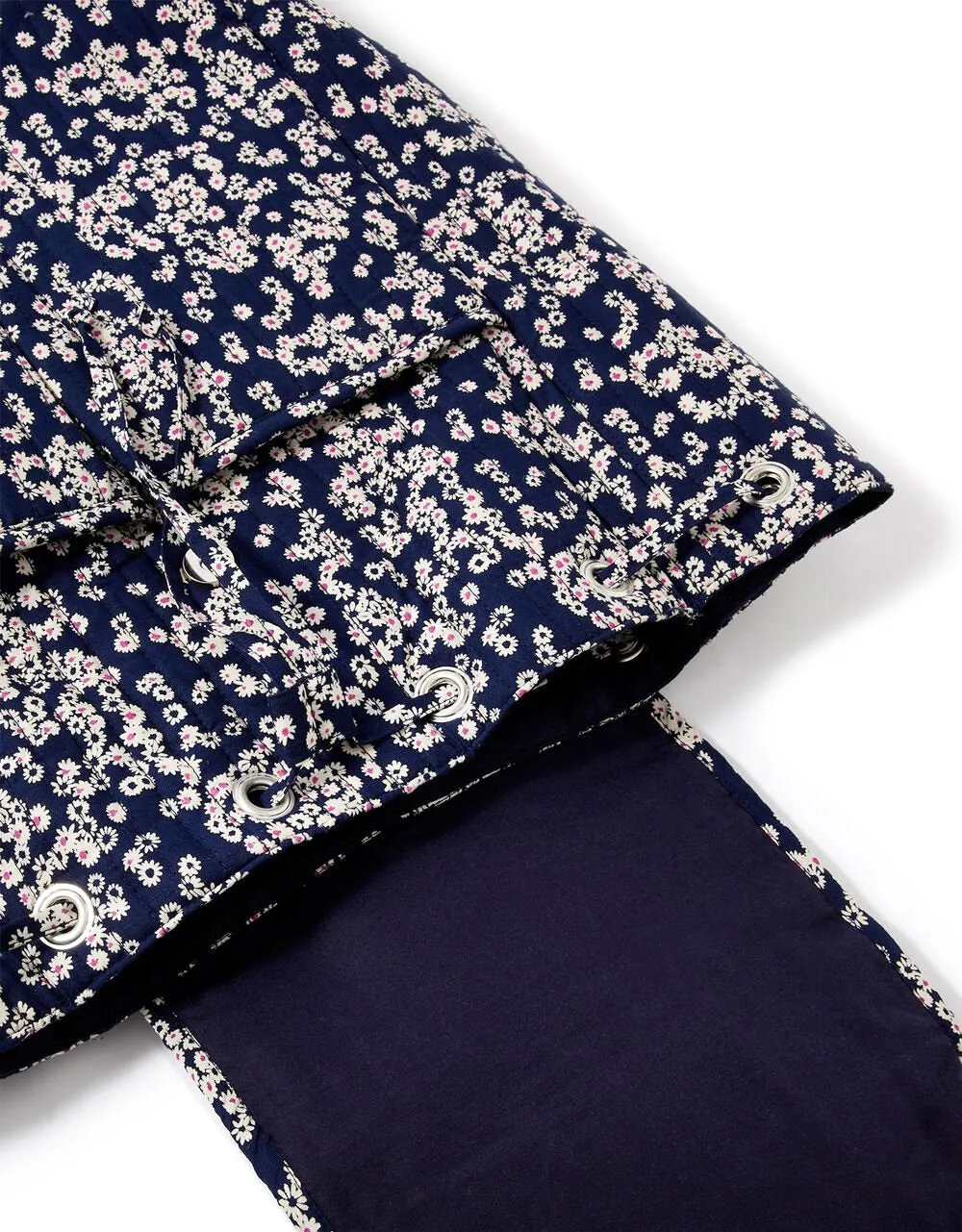 Accessorize London women's Blue Fabric Ditsy Daisy Backpack bag