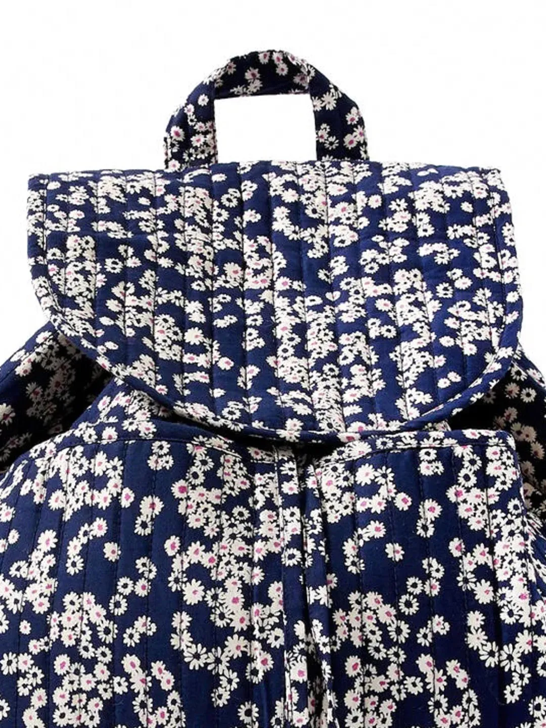 Accessorize London women's Blue Fabric Ditsy Daisy Backpack bag