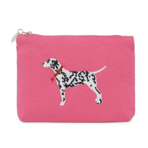 Accessorize London Women's Cotton Pink Dalmatian Pouch