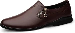 ADMLZQQ Men's Faux Oxford Leather Tuxedo Dress Shoes Classic Slip-On Formal Oxford