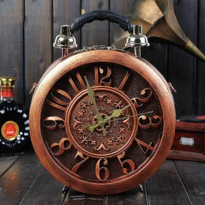 Amberler Real Alarm Clock Vintage Women Handbags High Quality Ladies Shoulder Messenger Bags Fashion 2020 Female Crossbody Bags