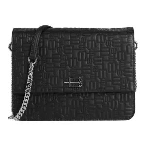 Baldinini Trend Elegant Calfskin Shoulder Bag with Chain Strap