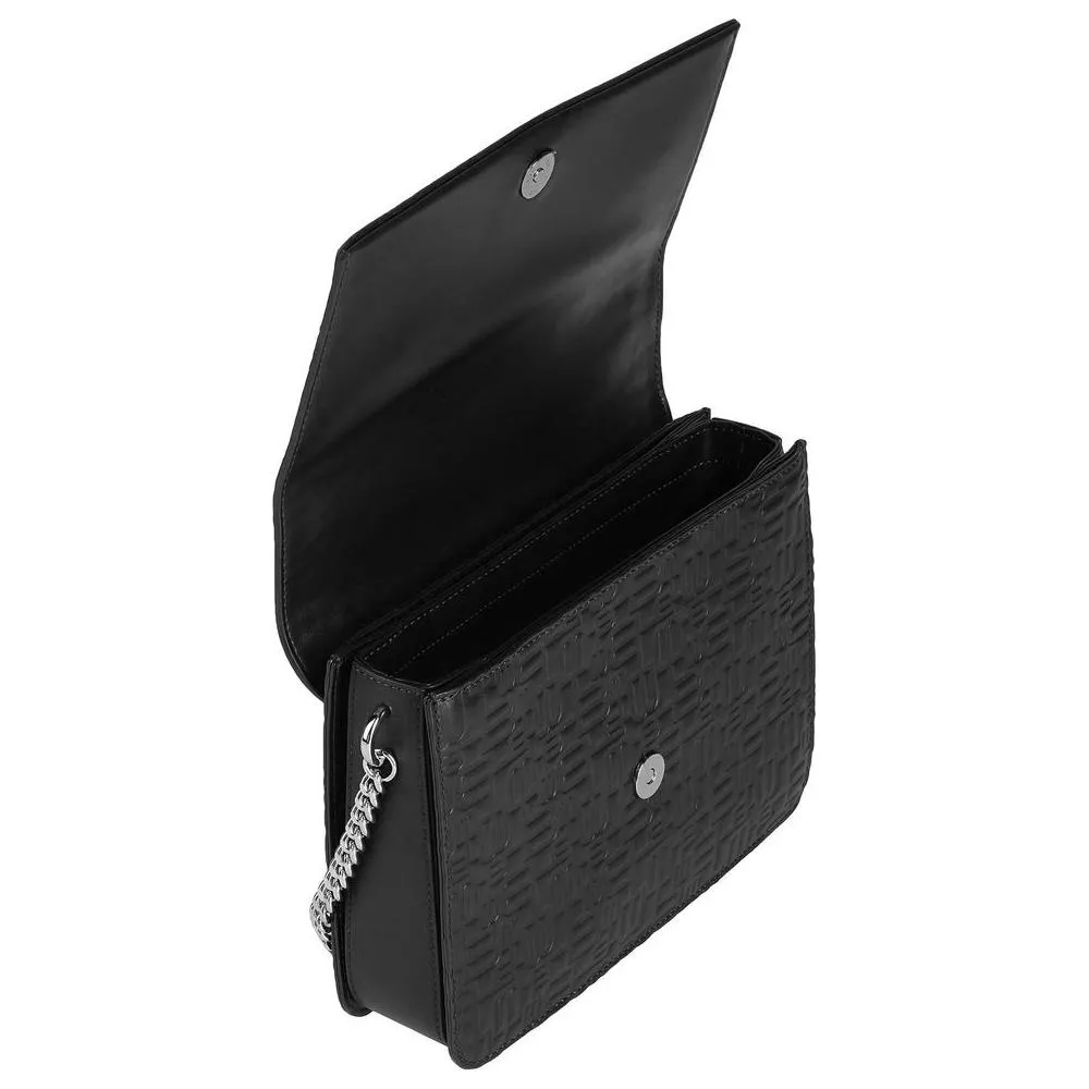 Baldinini Trend Elegant Calfskin Shoulder Bag with Chain Strap