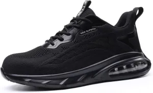 Baobeijiadao Steel Toe Shoes for Men Women Wide Lightweight Safety Sneakers Comfortable Safety Shoes Colorful Tennis Work Shoes