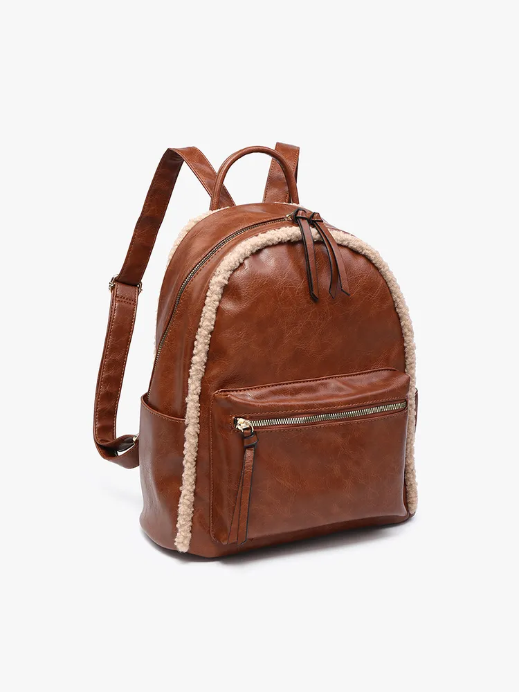Bria Sherpa Trim Backpack
