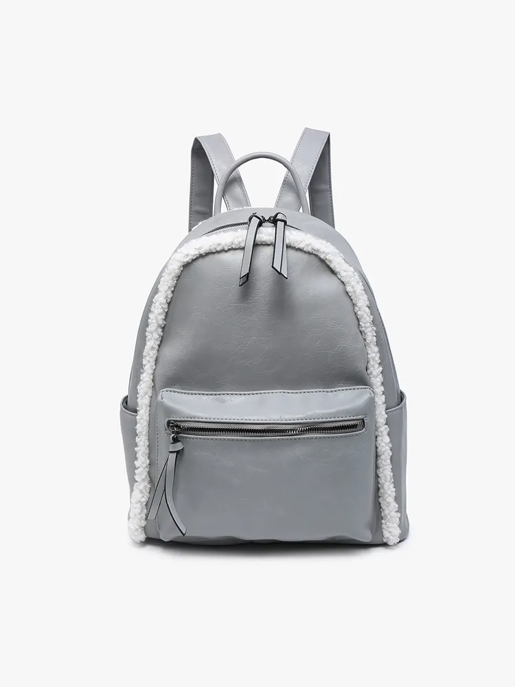 Bria Sherpa Trim Backpack