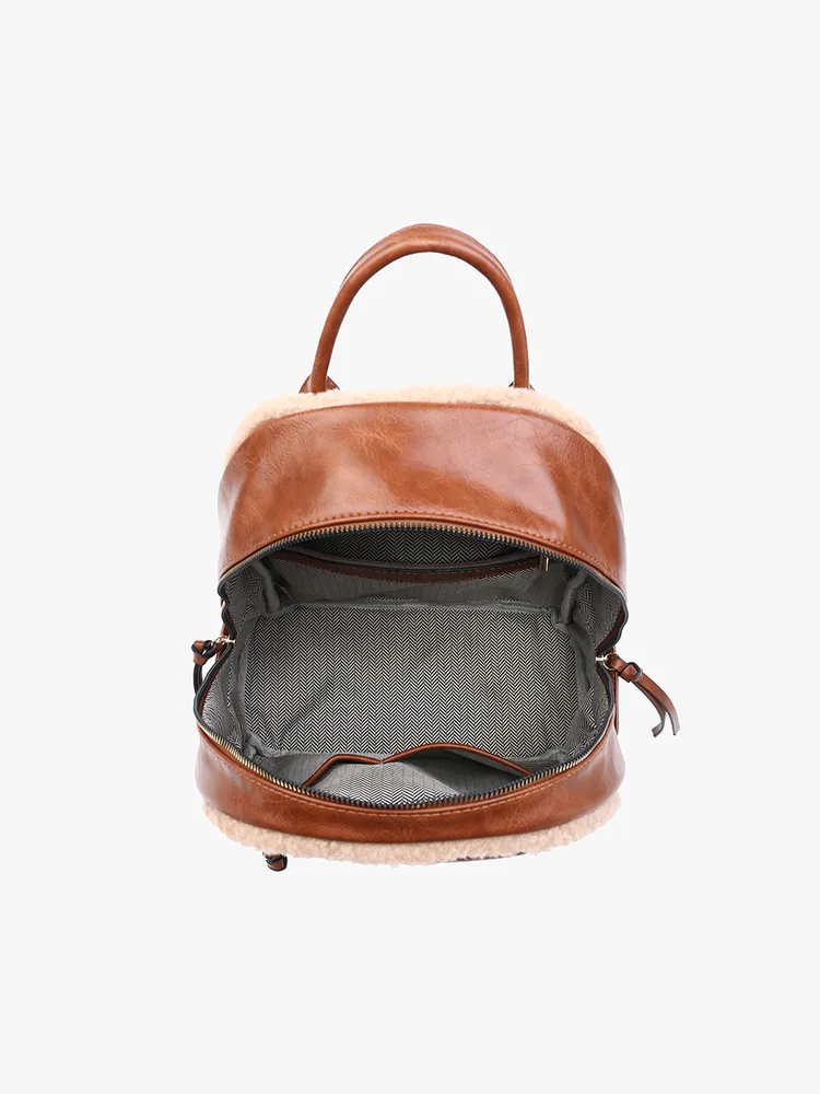 Bria Sherpa Trim Backpack