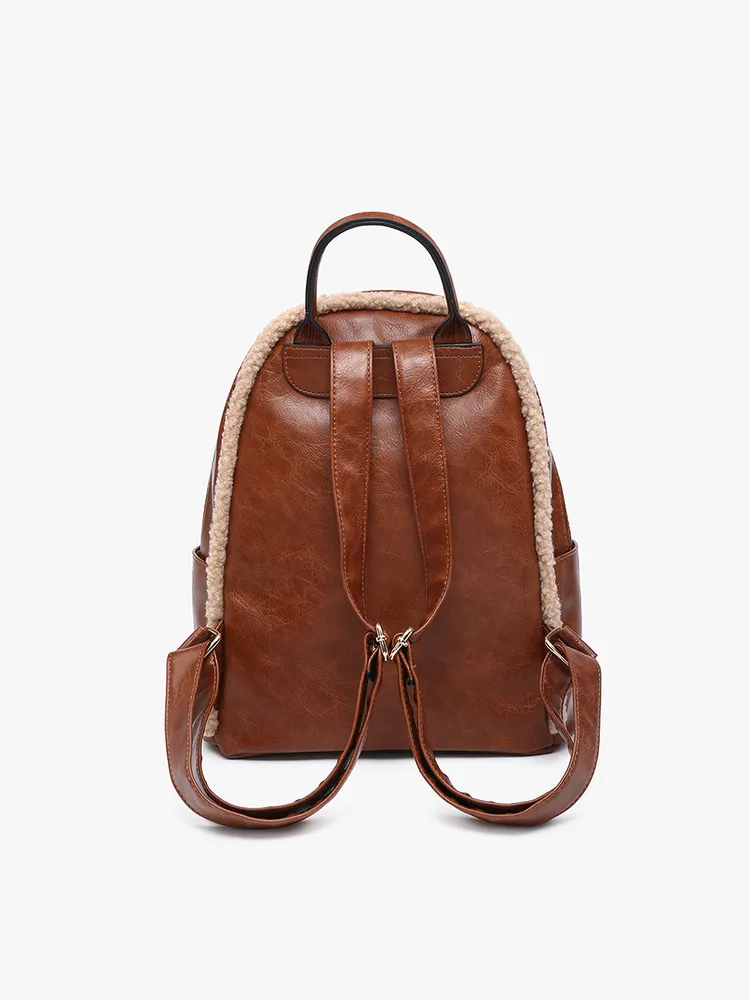 Bria Sherpa Trim Backpack