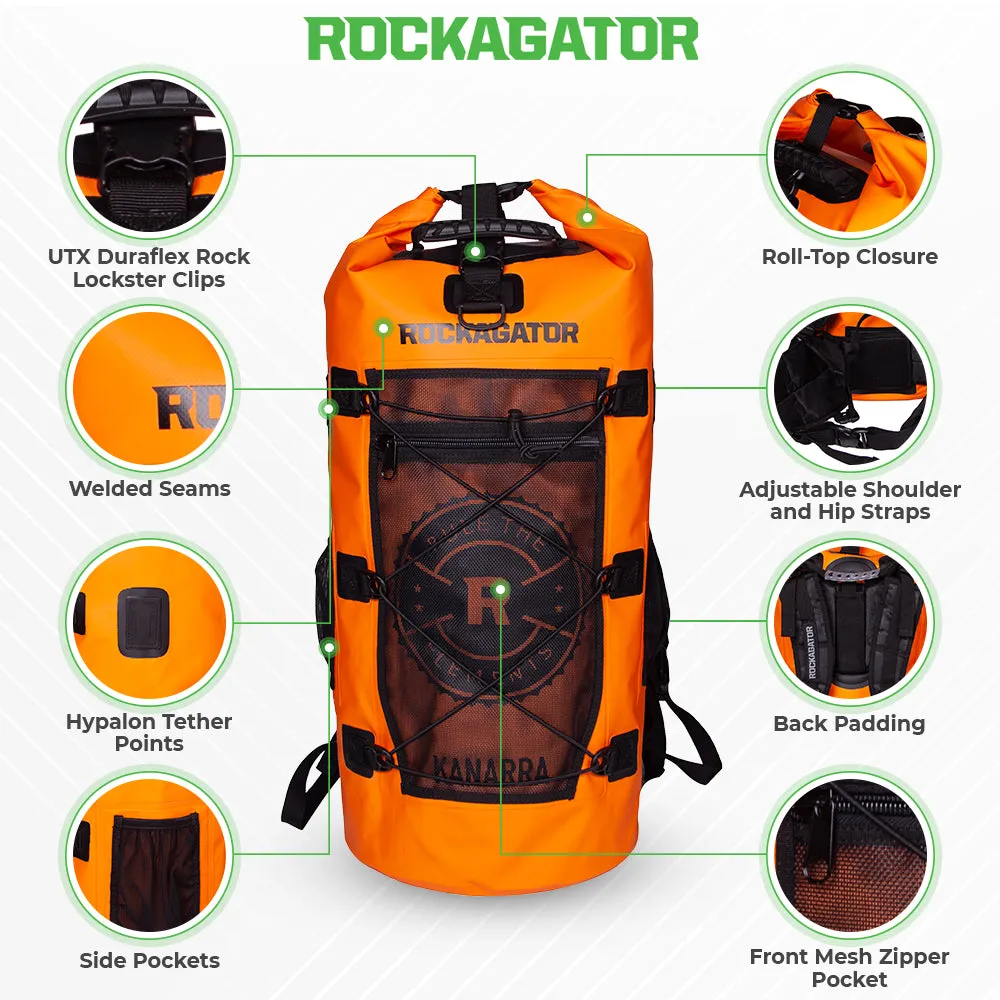 Bundle Special Kanarra 90L BLACK Waterproof Backpack and 2 Dry Bags
