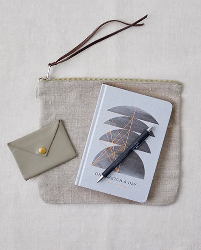 Canna Pouch - Natural <br>Fog linen