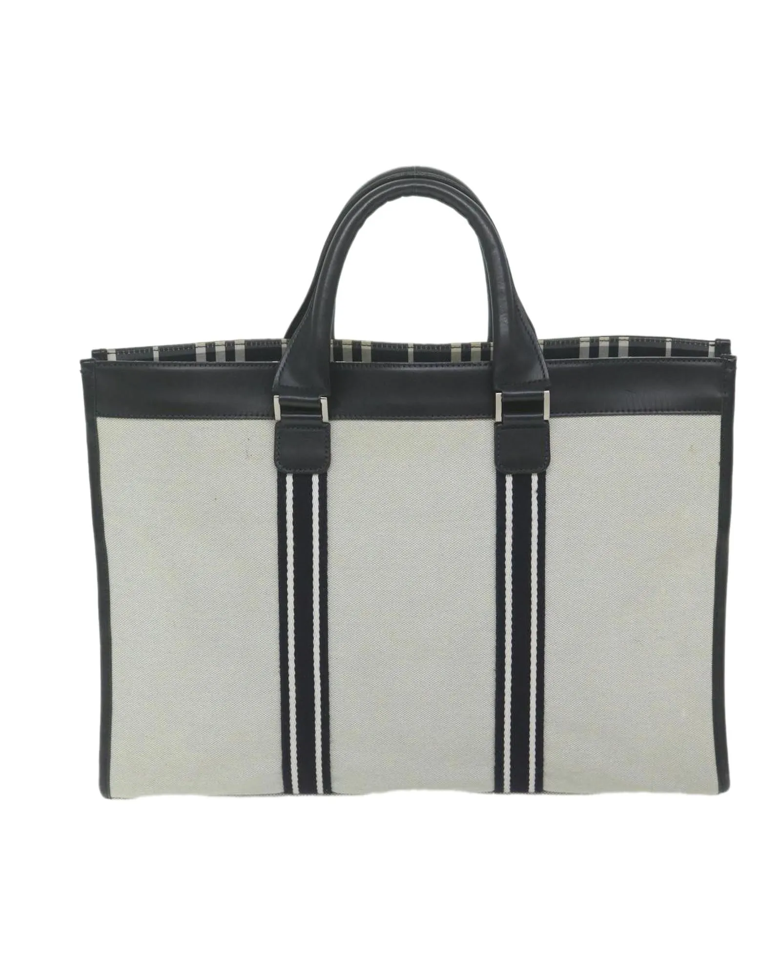 Canvas Business Bag with Key Accessory and Clochette