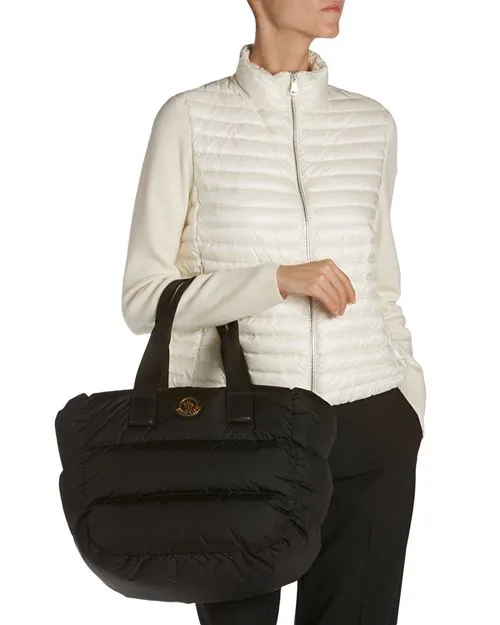Caradoc Moncler Soft Tote Bag, Black