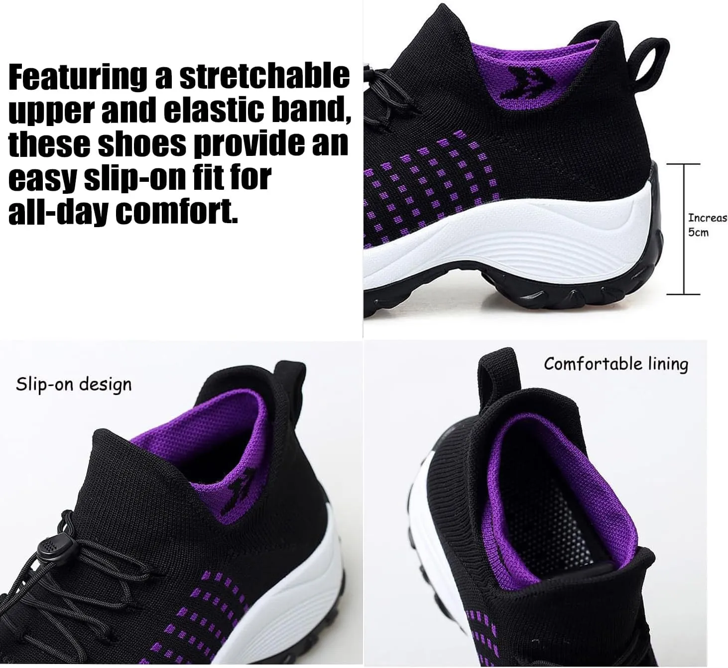 Comfort Wear Orthowear Shoes for Women, 2025 New Orthopedic Shoes Plantar Fasciitis Ortho Stretch Cushion Sneakers