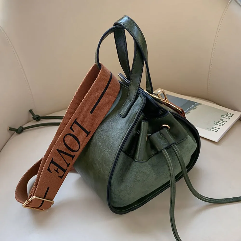 deanwangkt  Women's Bucket Bags Female Shoulder Casual Leather For Designer  Brand Handbags Lady Pu Crossbody Drawstring Bag Purse