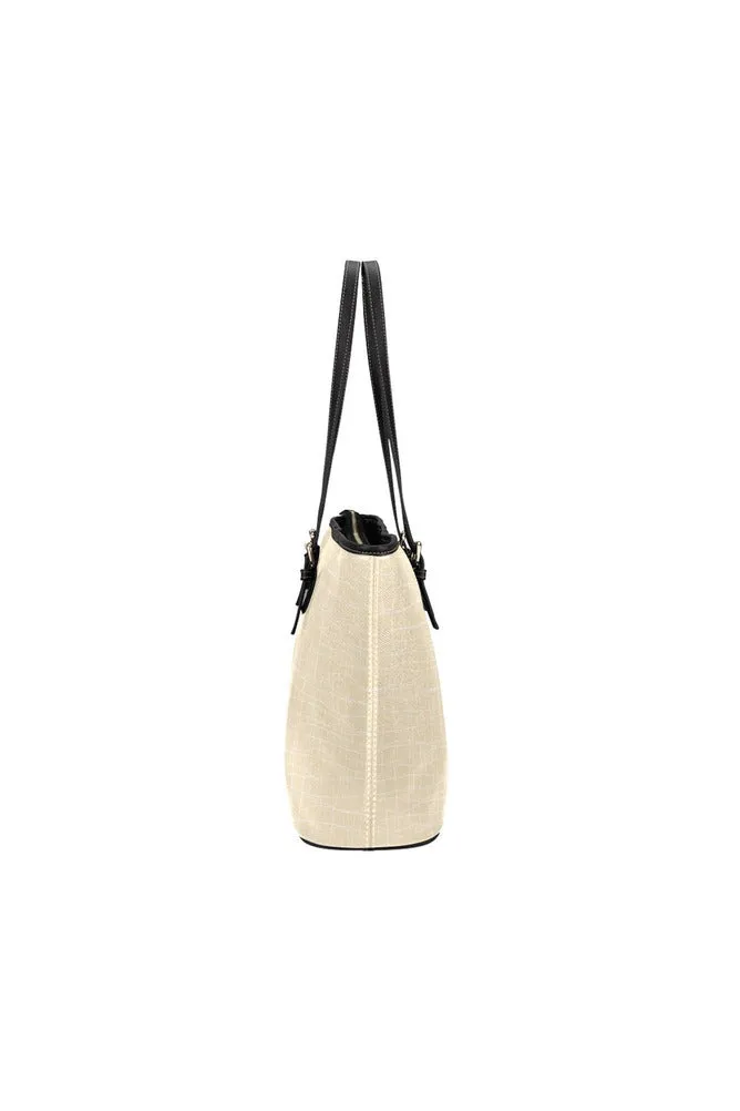 Desert Sand Leather Tote Bag/Small