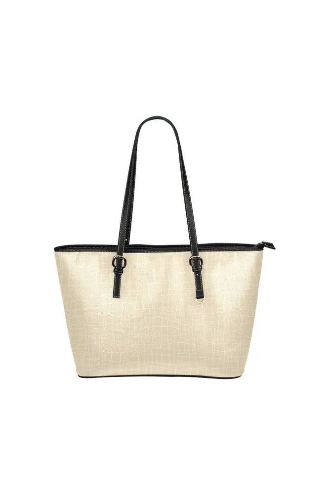 Desert Sand Leather Tote Bag/Small