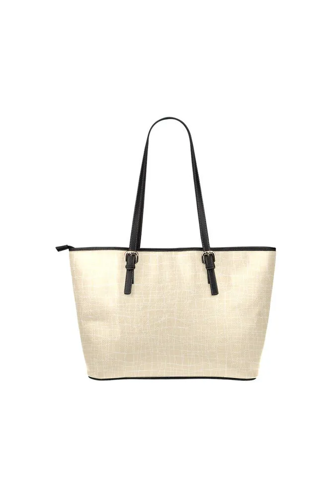 Desert Sand Leather Tote Bag/Small