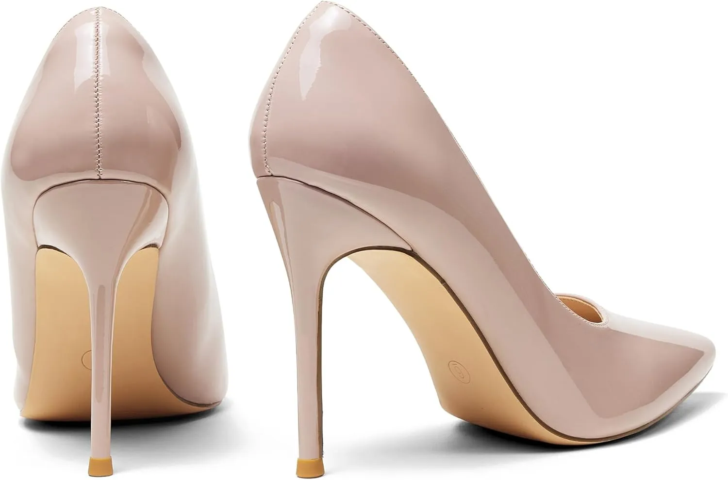 Elisabet Tang Women's High Heels Pumps Closed Pointed Toe Stiletto 4inch Heels Classic Office Special Dressy Wedding Pump Shoes
