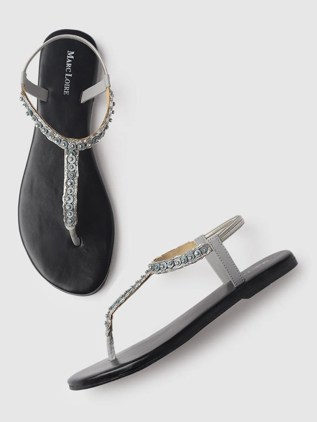 Embellished-T-Strap -Flat-Sandals