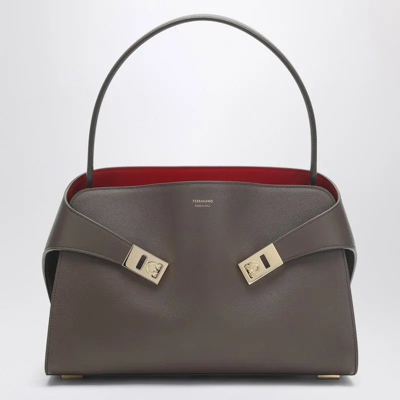 Ferragamo Hug Soft M Clay/Red Shoulder Bag Women