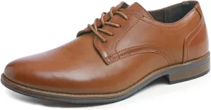 FEVERSOLE Men's Classic Dress Oxford Vegan Leather Casual Derby Shoes