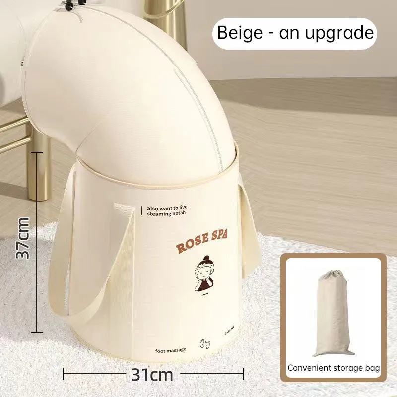 Foldable Foot Bath Basin - Portable Deep Foot Soaking Bucket