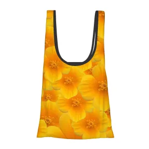 Folding Shopping Bag (Polyester with storage pouch) Field Poppy 1