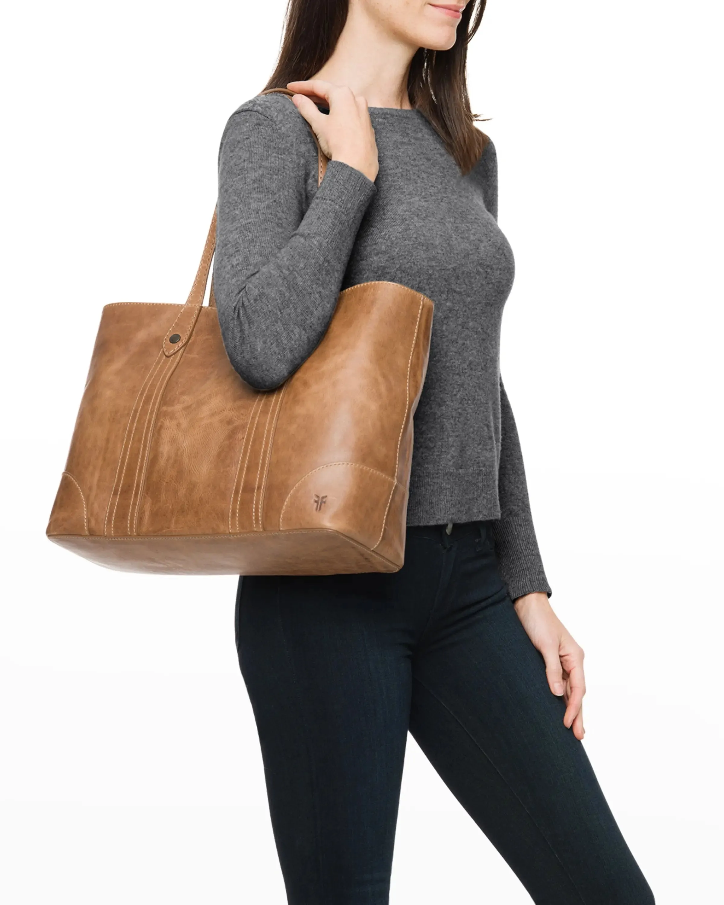 Frye Melissa Shopper Tote Bag, Beige