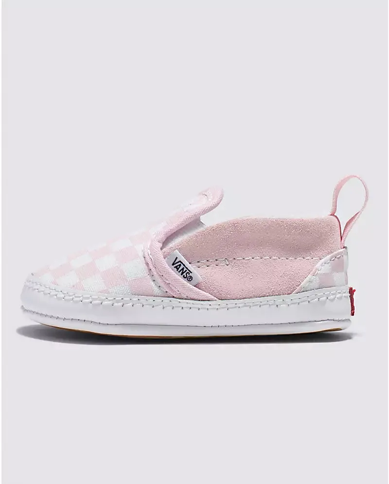 Infant Checkered Slip Ons (Blush)