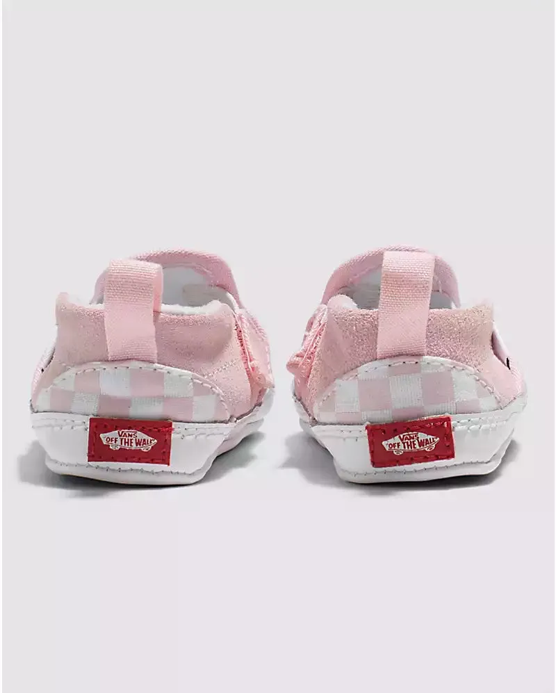 Infant Checkered Slip Ons (Blush)
