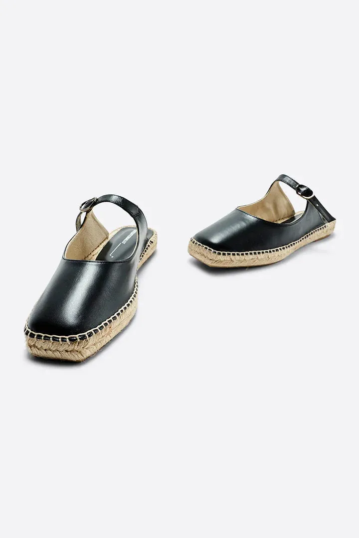 Intentionally Blank Reports Espadrille Slip-On - Black