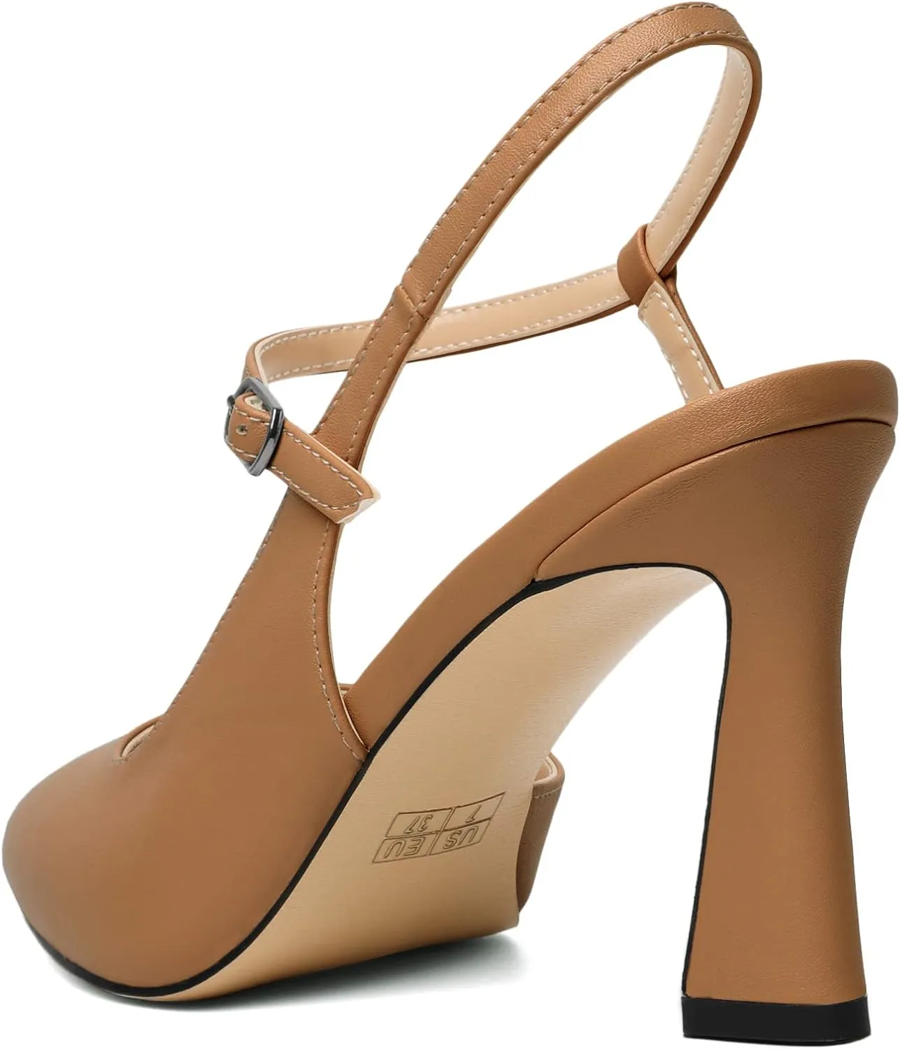 Joseywade Women Slingback High Heel Pumps Stiletto Heeled Sandals Closed Pointed Toe Ankle Strap Dress Shoes