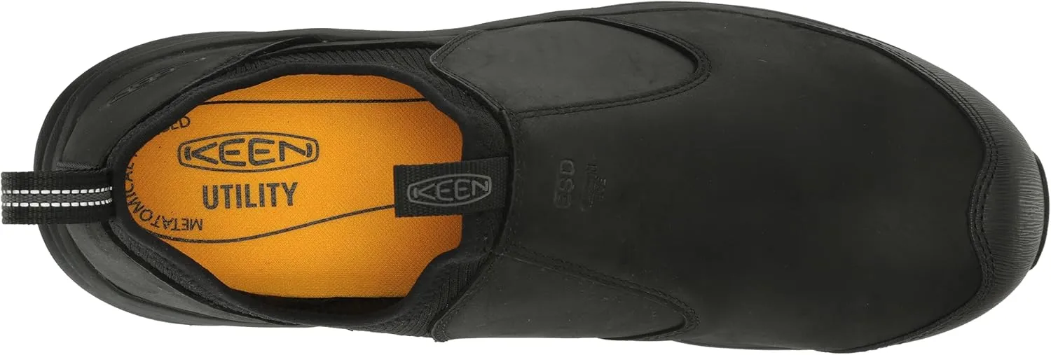 KEEN Utility Men's Vista Energy  Shift Low Height Composite Toe ESD Leather Slip-On Industrial Work Shoe