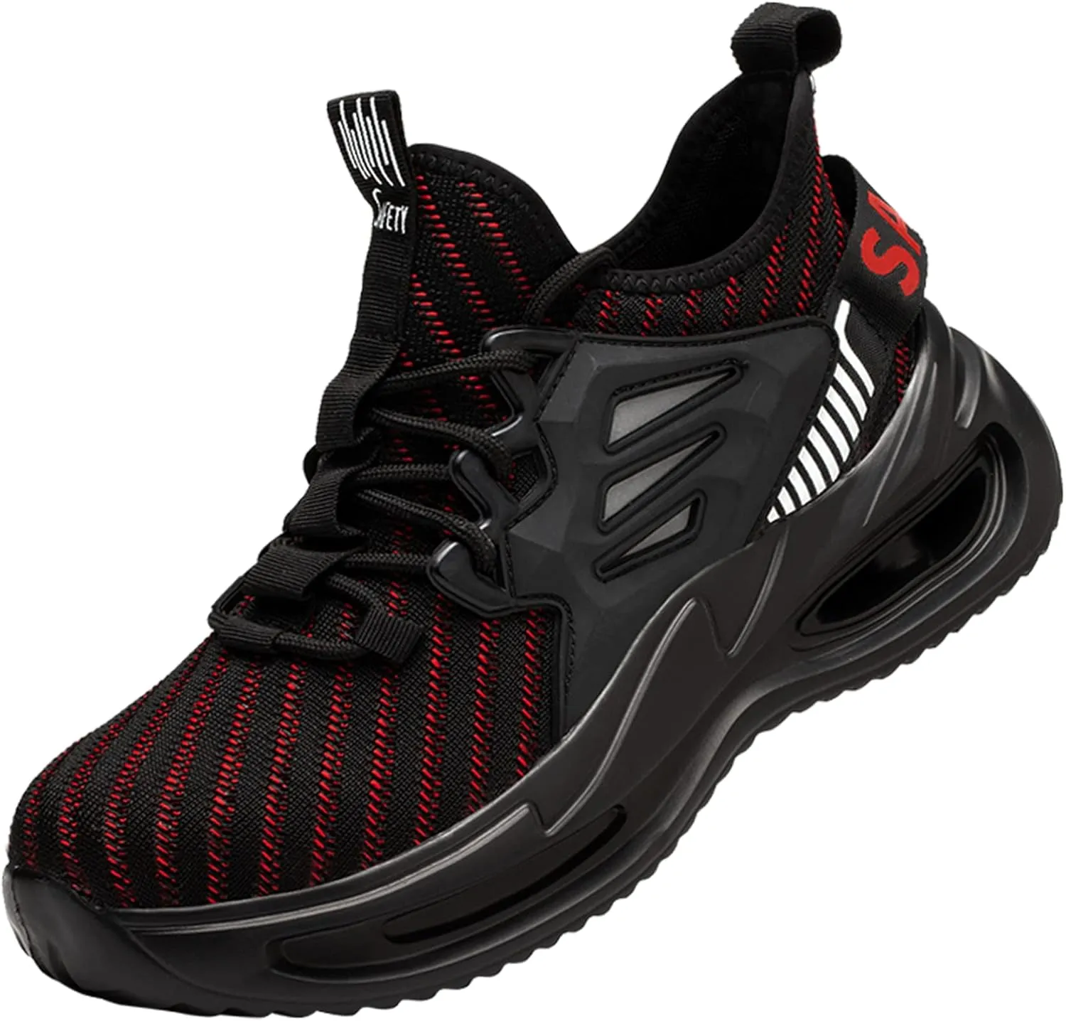 Kezhiho Steel Toe Shoes for Men Lightweight Comfortable Breathable Work Shoes Puncture Proof Slip Resistant Fashion Sneakers Indestructible Construction Industrial Safety Shoes