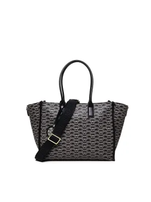 La Gio Shopper Bag in Black and Ecru