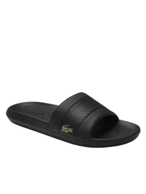 Lacoste Mens Croco Slide  Black/Black