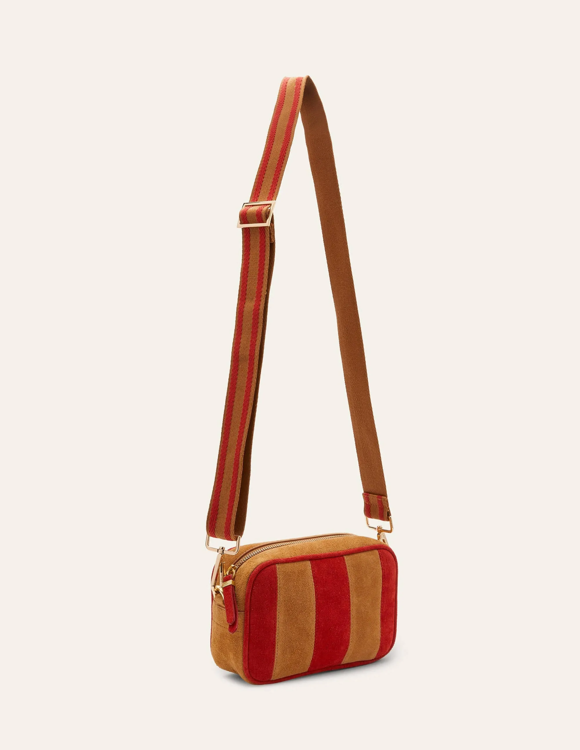 Leather Crossbody Bag-Tan