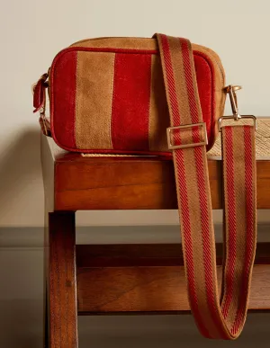 Leather Crossbody Bag-Tan