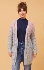 Liana Cardigan - Light Grey Marl