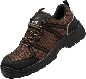 Lightweight Work Safety Sneakers,Work Shoes Provides a Comfortable, Breathable, Long-Term Foot Experience with Flying Woven Upper Material,