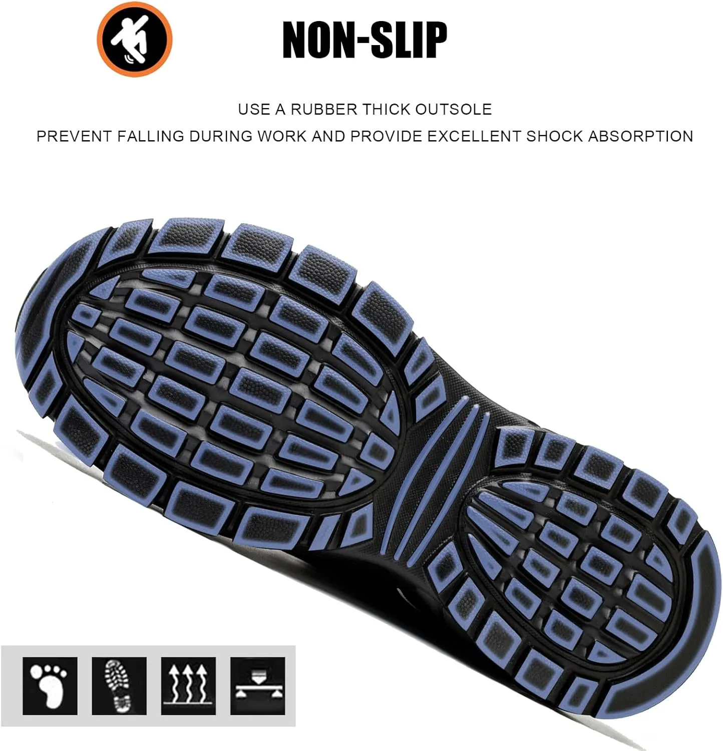 LIWEGHT Steel Toe Shoes for Women Lightweight Safety Shoes Women Comfortable Composite Steel Toe Sneakers Indestructible Shoes
