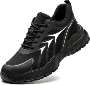 LIWEGHT Steel Toe Shoes for Women Lightweight Safety Shoes Women Comfortable Composite Steel Toe Sneakers Indestructible Shoes