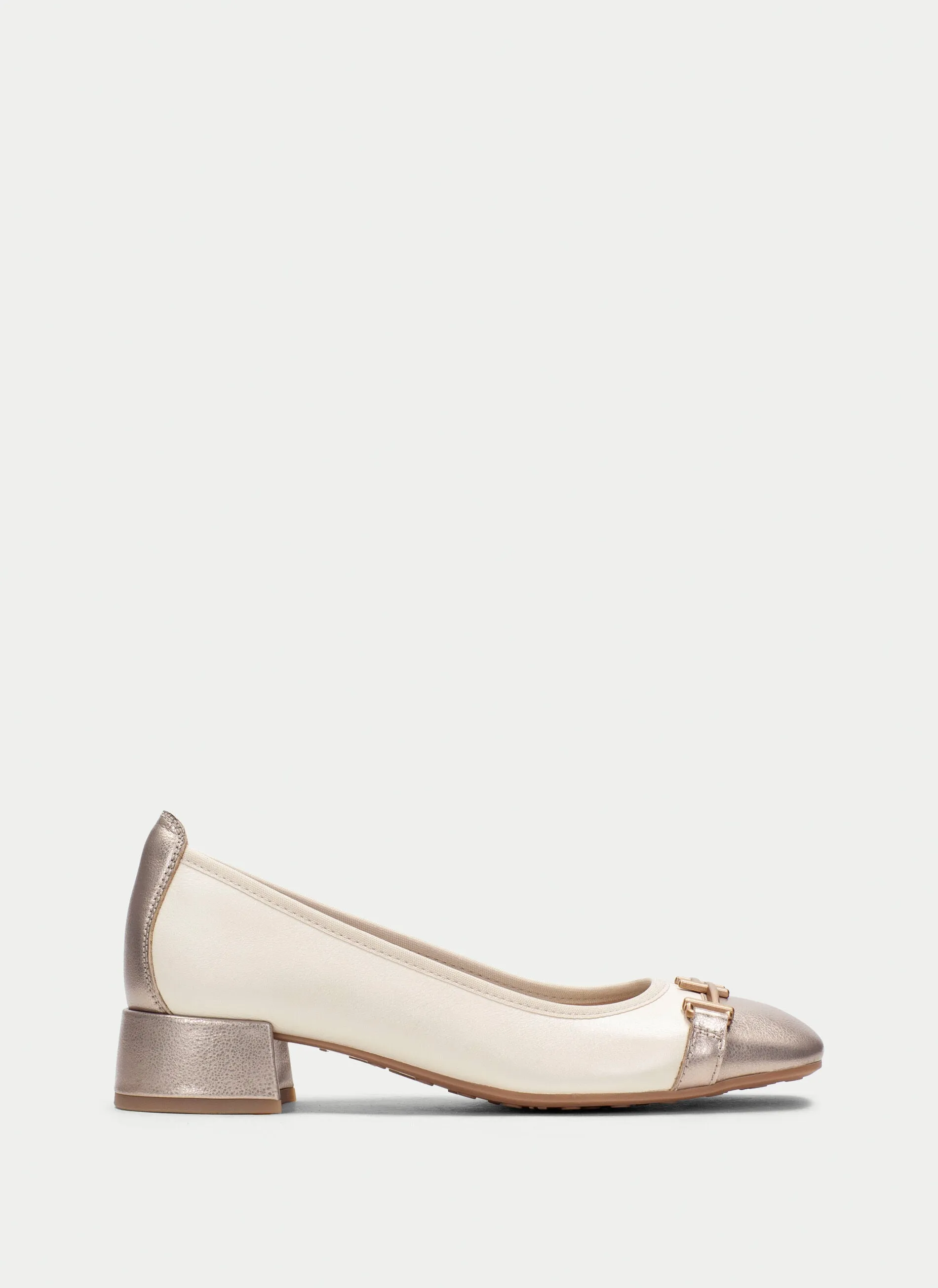 Low Block Heel Pump - Cava