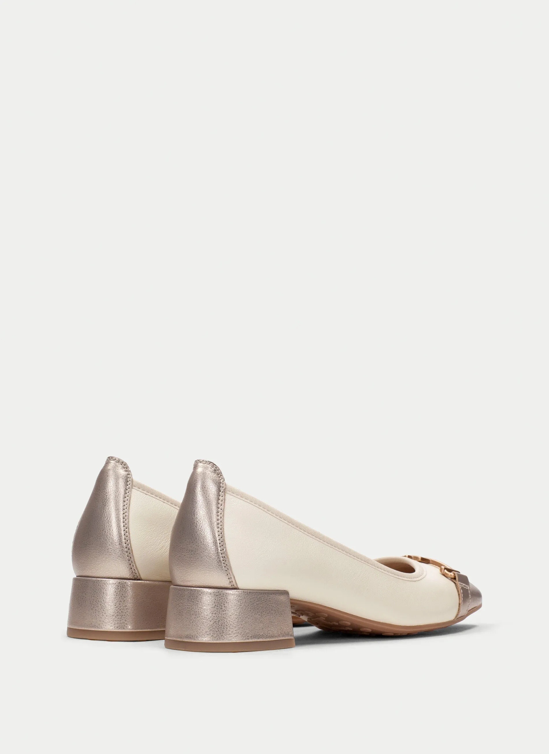 Low Block Heel Pump - Cava