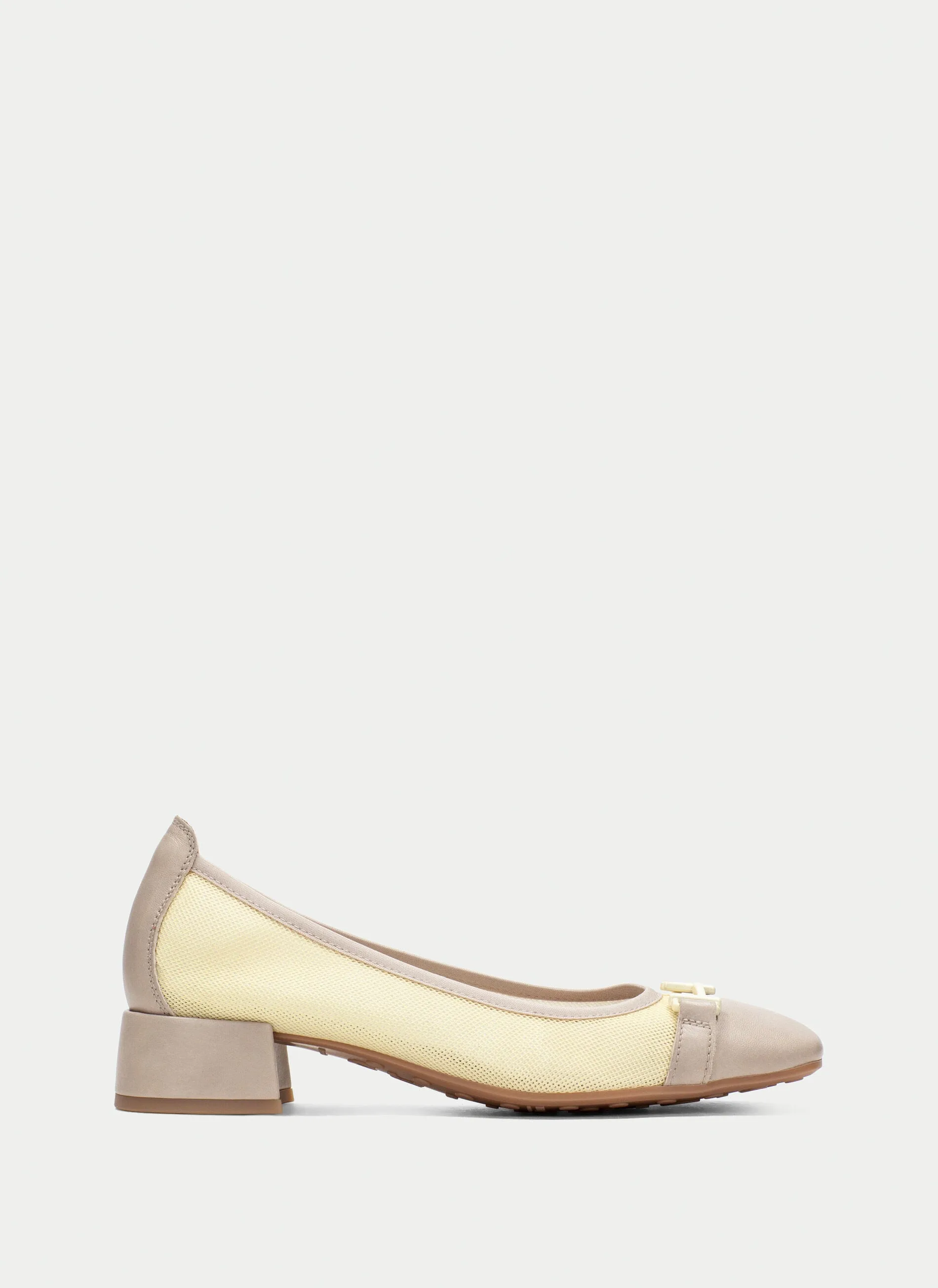 Low Block heel Pump - Taupe