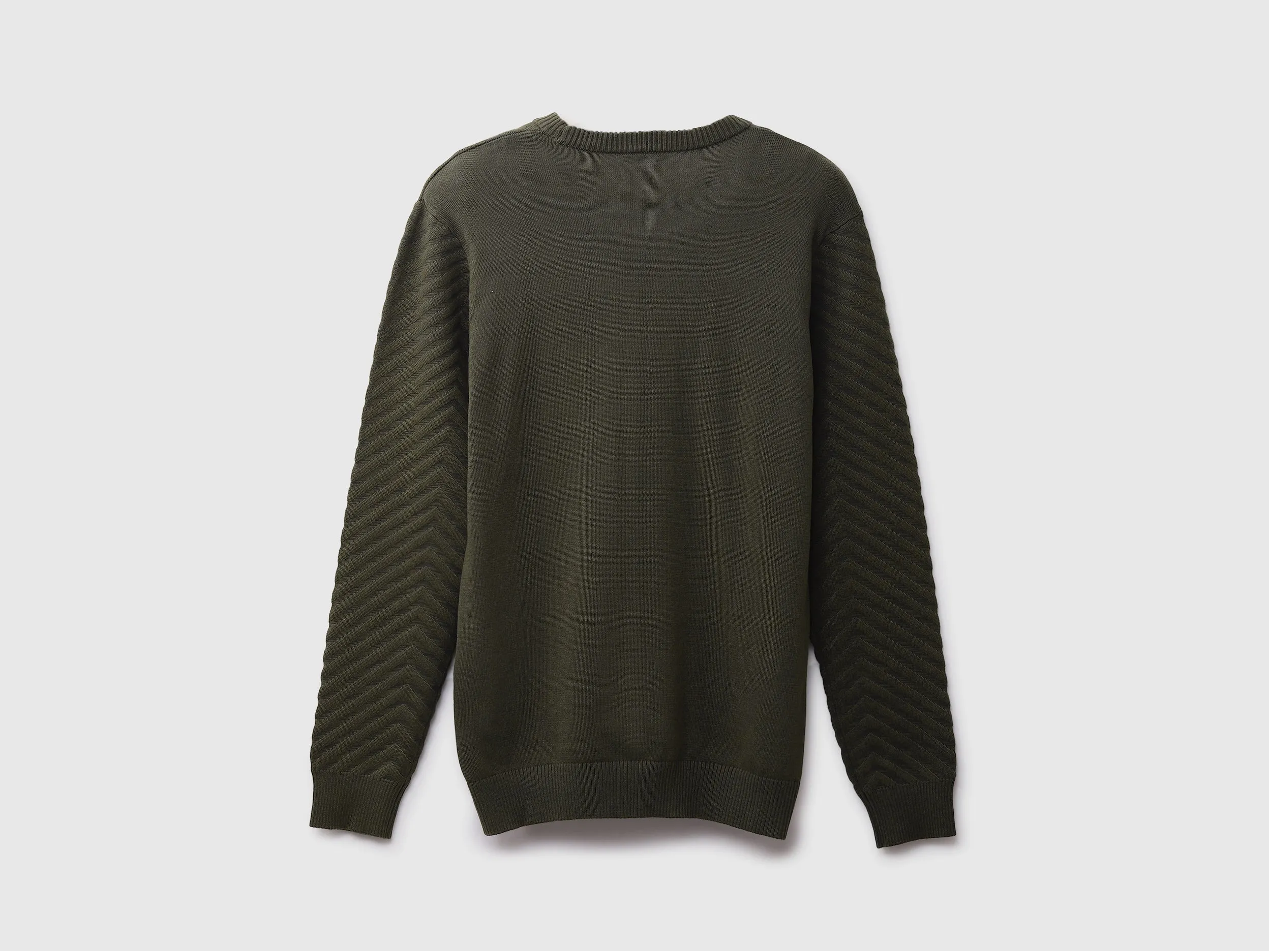 Mens Long Sleeve Textured Sweater