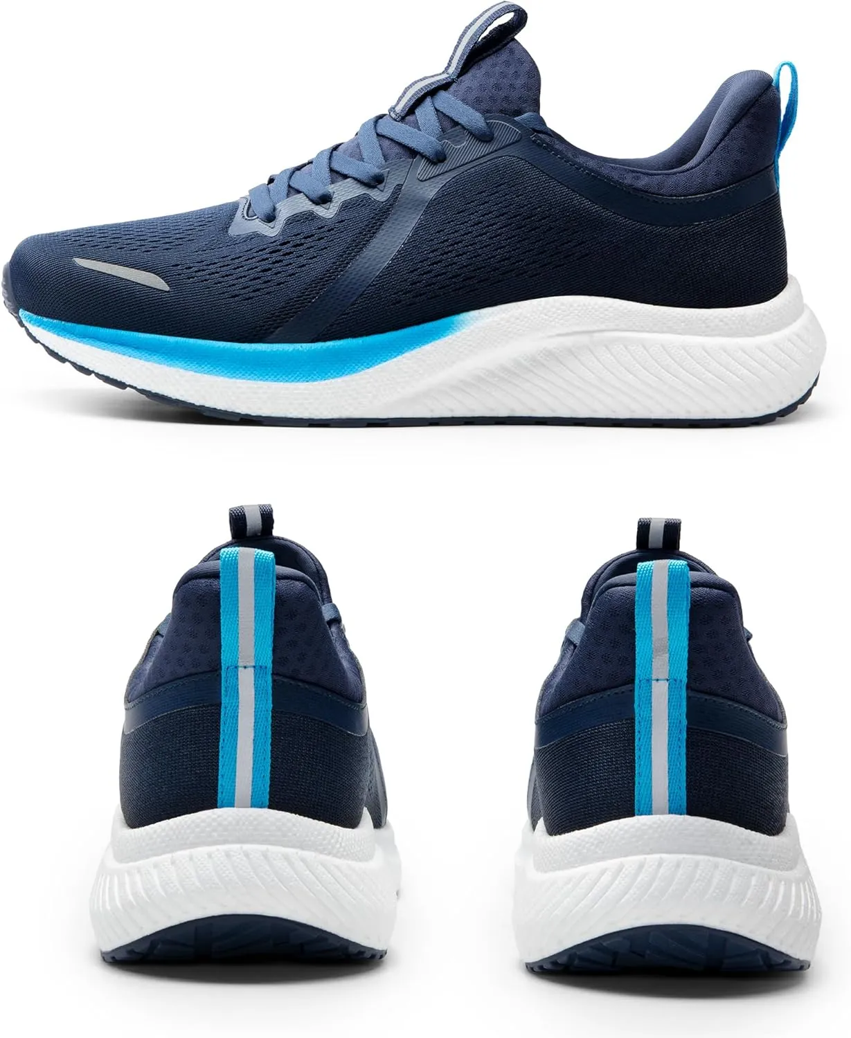 Men's Slip On Walking Shoes DreamLife Non Slip Athletic Gym Workout Comfortable Lightweight Running Tennis Sneakers