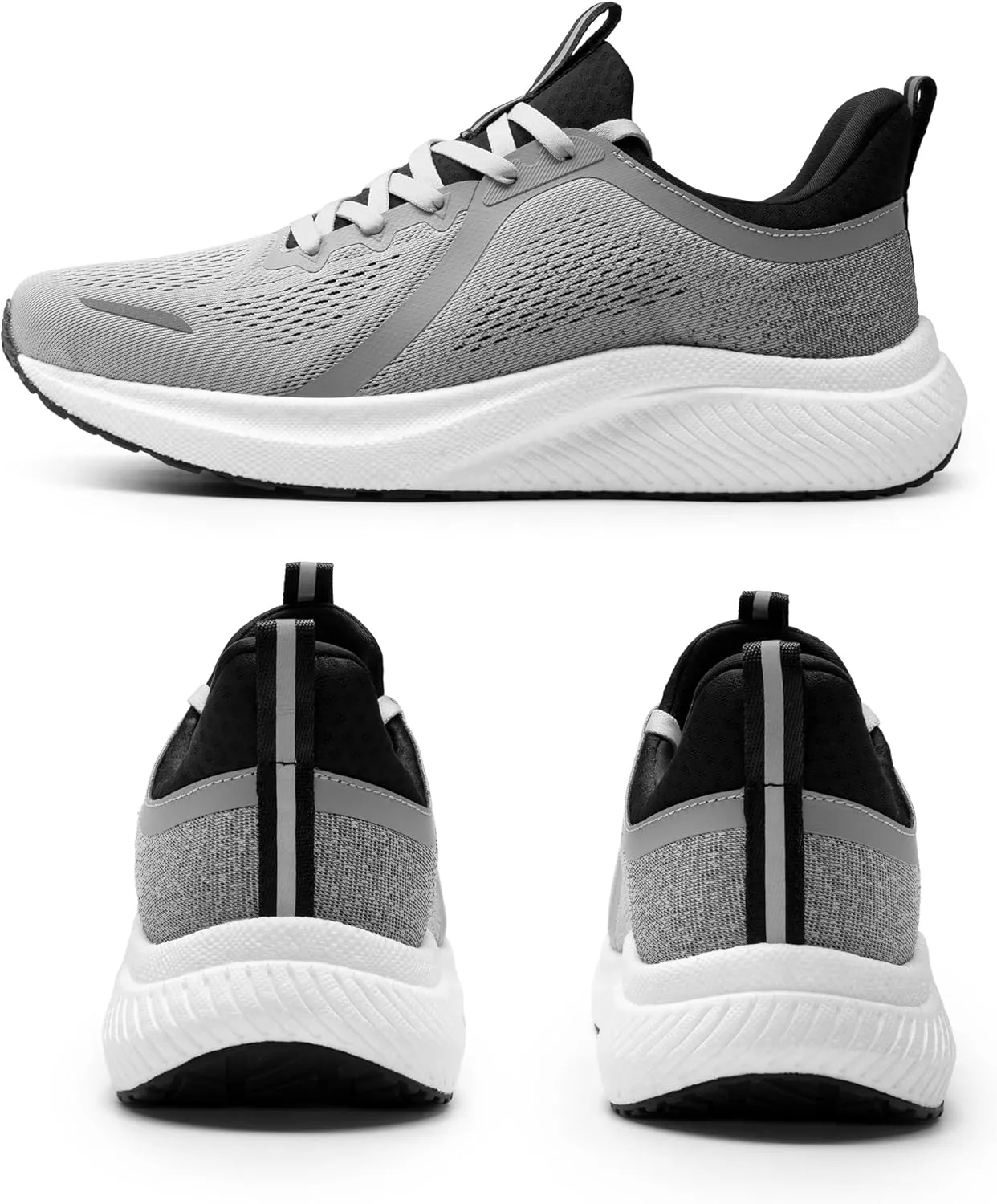 Men's Slip On Walking Shoes DreamLife Non Slip Athletic Gym Workout Comfortable Lightweight Running Tennis Sneakers